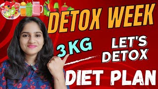 ✅Lets Detox  3 Kg in a Week  Weight Loss Challenge [upl. by Fokos]