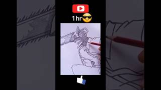 Chainsaw man 1 second to 10 hours shorts viral shots trending shirts [upl. by Onder]