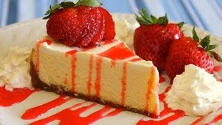 How to Make Easy Creamy Homemade New York Style Cheesecake  No Fuss Recipe  Click for Ingredients [upl. by Alimaj]