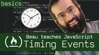 setInterval and setTimeout timing events  Beau teaches JavaScript [upl. by Jaynell]