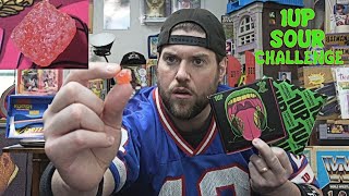 1UP SOUR Challenge Worlds Most Sour Candy by FaZe Rug  LA BEAST [upl. by Fayre]