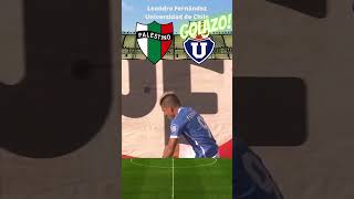 VOLEA ESPECTACULAR de Leandro FERNANDEZ en GOLAZO de UniversidadDeChile futbolchileno CopaChile [upl. by Kier30]