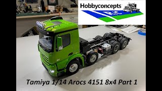 Tamiya Arocs 4151 8x4 Tipper Truck Build  Part 1 [upl. by Gayler]