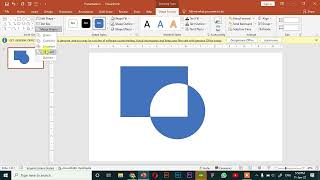 How to cut shape in powerpoint [upl. by Aneres]