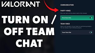 VALORANT Console How to Turn OnOff Team Voice Chat PS5 amp Xbox Series XS [upl. by Akehsar]