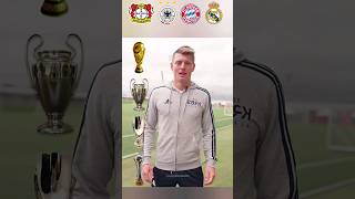 Toni Kroos Team Cups Bayern Leverkusen Germany Bayern Munich Real Madrid shorts tonikroos [upl. by Junina116]