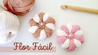 Flor de Crochê Super Fácil de Fazer  Aprenda a Fazer Essa Flor Incrível  Faça Você Mesmo  DIY [upl. by Hsizan19]