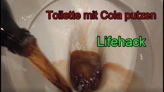 Toilette mit Cola und Backpulver reinigen  Verschmutze WC Klo sauber machen mit Hausmittel Trick [upl. by Ardet]