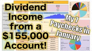 How Much My Dividend Portfolio Paid Me in January 155000 Account [upl. by Norre]