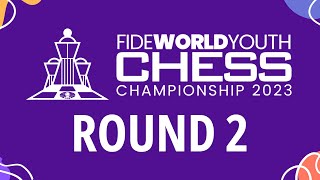 Round 2 FIDE World Youth Chess Championships 2023 [upl. by Mohamed]