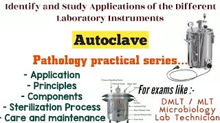 Principle and Application of Autoclave  Autoclave Sterilization  MLT  DMLT  Microbiology [upl. by Celeski]