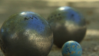 The French game of pétanque an institution in Provence [upl. by Scholz]