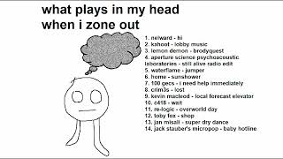 what i hear when i zone out a playlist [upl. by Ewall]