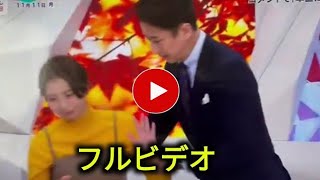 フジ小室瑛莉子アナ「めざまし8」生放送中に貧血で倒れる 谷原章介が即座に駆けつけ対応 [upl. by Natlus]