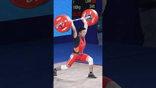 CHEN Lijun 67kg 180kg clean and jerk at 2022 Hangzhou Asian Games weightlifting [upl. by Temhem]