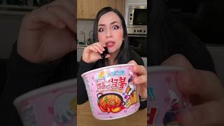 Asmr  Miojo Coreano carbonara rosa [upl. by Anhcar]