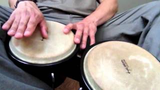 How to play the bongos Martillo combination [upl. by Odlabso]