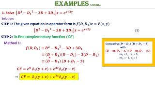 Lecture 4  Solution of NonHomogeneous partial differential equations [upl. by Hershel]