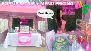 PopUp Event Set Up For Your Small Treat Business  Pricing  TIPS FOR OUTDOOR OR INDOOR POPUP SHOP [upl. by Sirrep255]