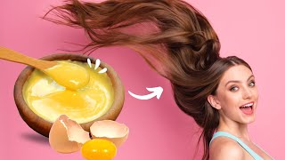 Do you have egg at home🥰 DIY EGG YOLK MASK FOR DRY DAMAGED HAIR [upl. by Junna]