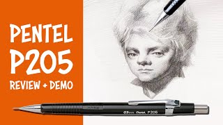 PENTEL P205 Mechanical Pencil REVIEW  Demo [upl. by Horacio843]