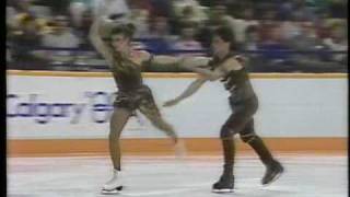 Duchesnay amp Duchesnay FRA  1988 Calgary Ice Dancing Free Dance US ABC [upl. by Tjaden506]