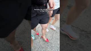 Curtis Hargrove running the Chicago Marathon in High Heels Find out why [upl. by Iiette601]