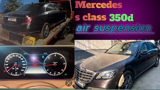 Mercedes Benz s class 350d air suspension fault C157200C156984  air Shokar and valve change 💯🔝 [upl. by Koralle742]