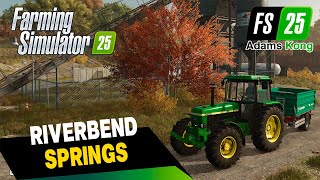 Explorando o mapa do FS25  Nadei no rio do mapa  FARMING SIMULATOR 25 [upl. by Sugden981]