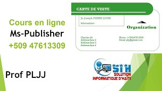 Certificat Carte de visite en Ms Publisher [upl. by Malanie]