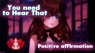 COZY ASMR 💆‍♀️  Positive affirmation in case you need to Hear it [upl. by Demmahum394]