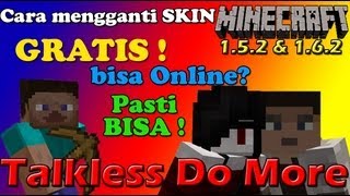 Cara Mengganti Skin Minecraft GRATIS Bukan Mineshafter [upl. by Laureen589]