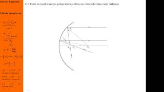 613 Fizykamax optyka geometryczna aberracja sferyczna [upl. by Cinda]