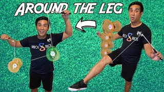 How to Do 2 Diabolos Starting with Around the Leg Beginners  Diabolo Tutorial 6 [upl. by Eilyr]