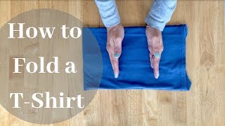 How to fold a Tshirt  Konmari method  Folding for all the Family Fold with me [upl. by Kavita384]