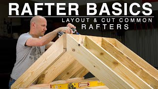 Beginner Rafter Layout  Speed Square  Common Rafter [upl. by Nylorac775]