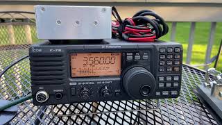 ICOM IC718 CW [upl. by Sulamith842]