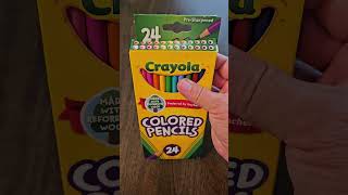 REVIEW Crayola Erasable Colored Pencils 24ct Kids Colored Pencils for School Back to School [upl. by Legnaros]