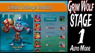 Limited Challenge Stage 1  Bloodlust Stage 1  LORDS MOBILE [upl. by Whalen621]