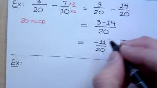 Prealgebra  Part 67 AddingSubtracting Fractions [upl. by Marco]