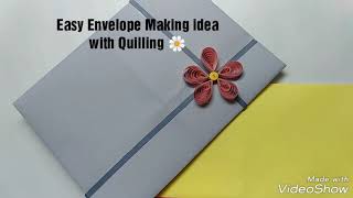 Envelope Making ideas✉️ How to make envelope  Quilling envelope ideas [upl. by Ahsimed]