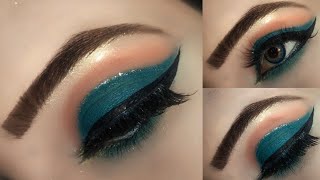 golden Olive eyes makeup tutorialfull cut curries eyes makeup fyp by Rani ch [upl. by Narmis352]