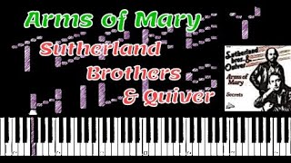 Arms of Mary  Sutherland Brothers and Quiver  Piano Tutorial [upl. by Ahtamat]