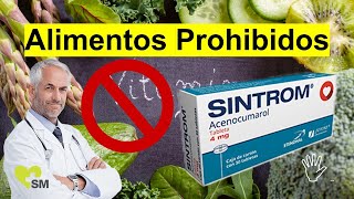 Los Alimentos prohibidos con Sintrom 🚫 │ Riesgos del anticoagulante [upl. by Acinorrev]