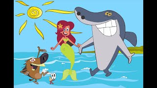 How to Draw Marina Step by Step Easy For Kids  Zig and Sharko Cartoon Drawing  Coloring [upl. by Esya]