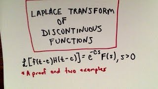 Laplace Transform Involving Heaviside Functions [upl. by Dody390]