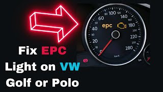 EPC Light on VW Golf and Polo Causes amp Fix [upl. by Norha351]