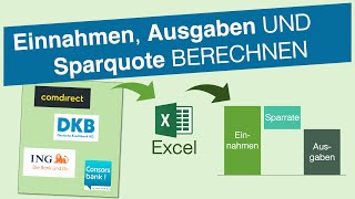 EinnahmenAusgabenÜbersicht mit Excel erstellen  ohne Haushaltsbuch SchrittfürSchritt [upl. by Duston]