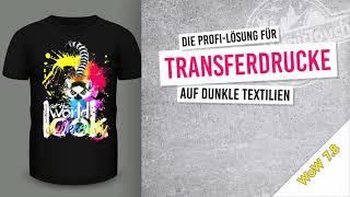 AutoCut NoCut Transferdruck auf schwarzedunkle Textilien [upl. by Odiug]