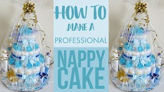 How To Make A Professional Nappy Cake [upl. by Ahsikat]